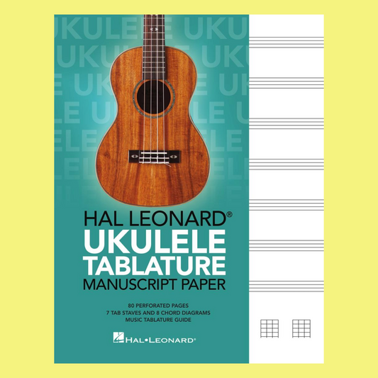 Hal Leonard Ukulele Tablature Manuscript Paper (80 pages)