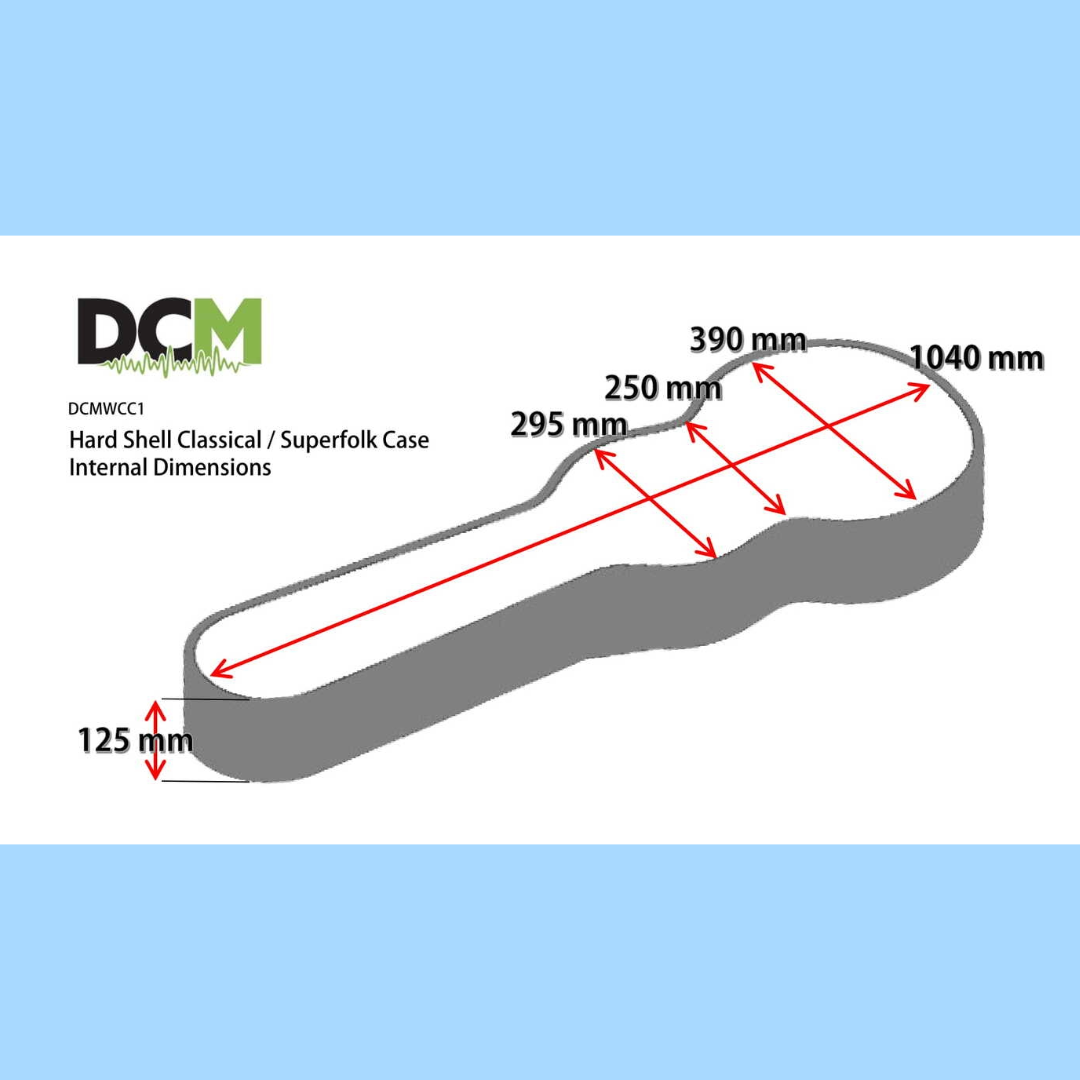 DCM WCC1 Wood Classical Guitar Hard Case