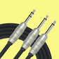 Kirlin KY336-1 TRS - 2 x Mono 6.5 Insert Patch Cable 1ft