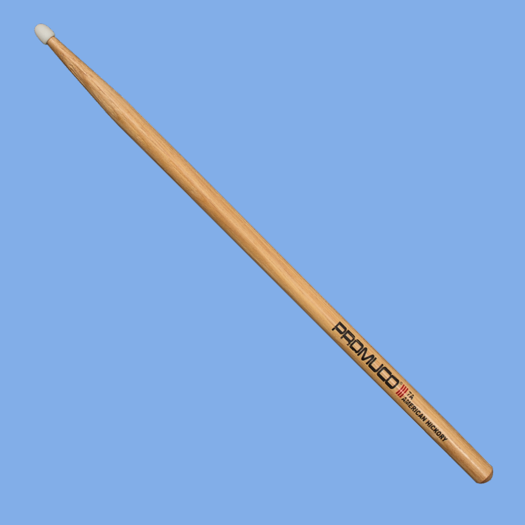Promuco 1801N7A American Hickory 7A Nylon Tip Drumsticks