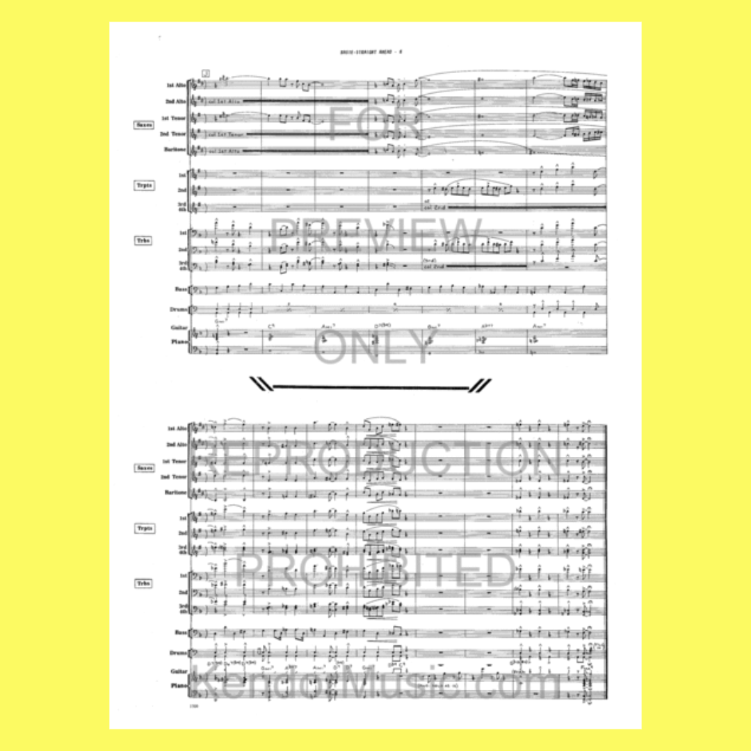 Sammy Nestico: Basie Straight Ahead (Simplified Version) Jazz Ensemble - Parts/Score