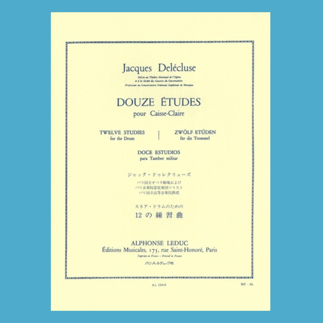 Delecluse - 12 Studies For Snare Drum