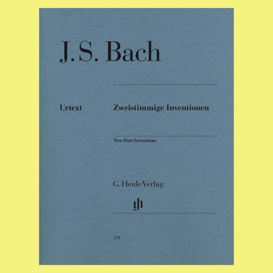 J.S Bach - Two Part Inventions Urtext Piano Book (Revised Edition)