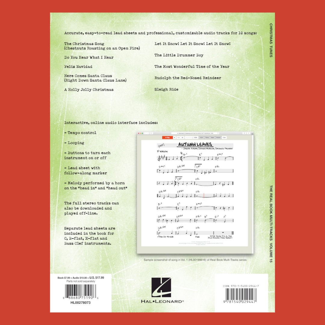 Christmas Tunes Play Along Volume 15 Book/Ola