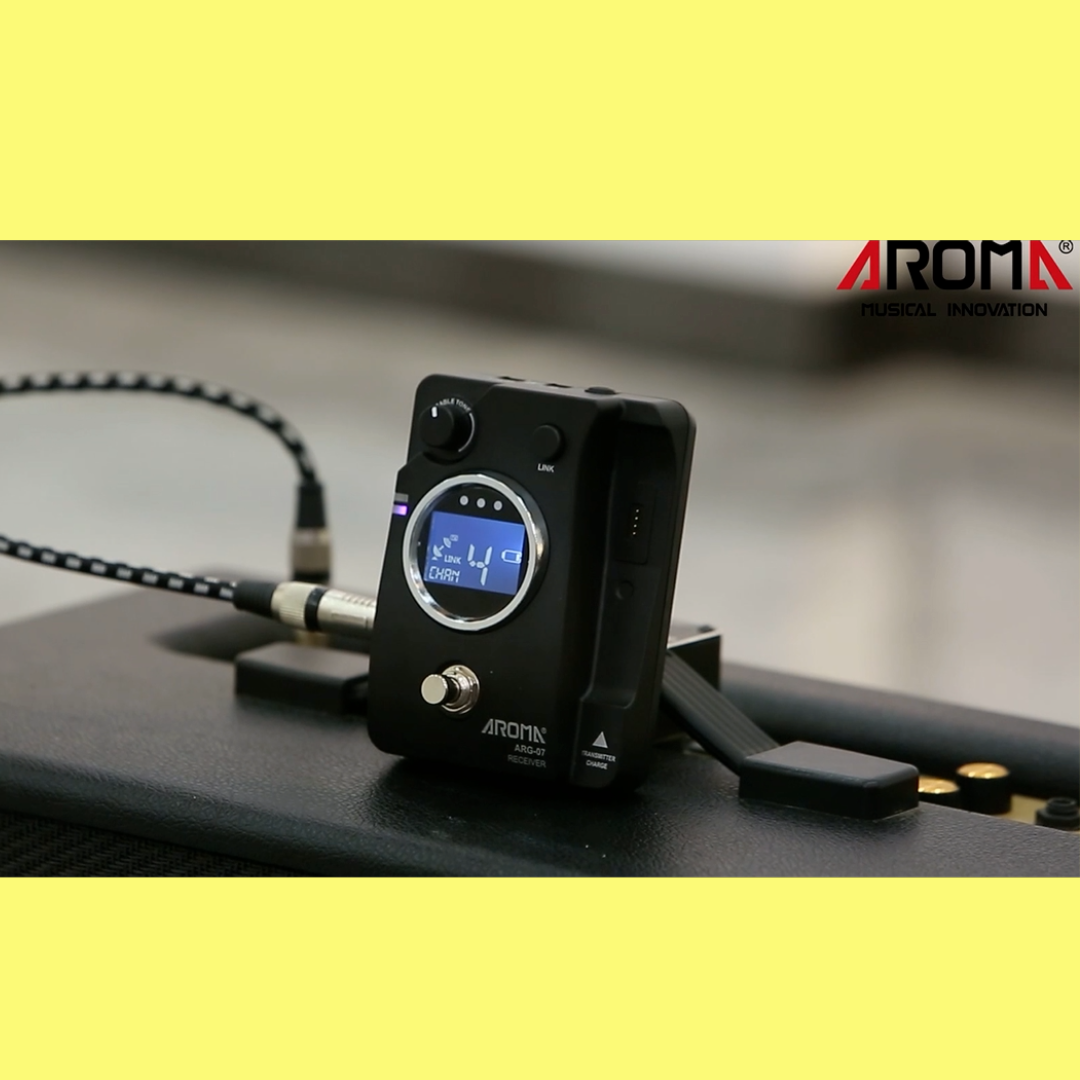 Aroma ARG07 Wireless Guitar, Bass and Instrument System 5.8Ghz