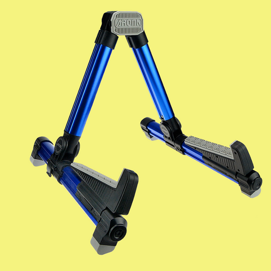 Aroma AGS08 Foldable Blue Guitar Stand