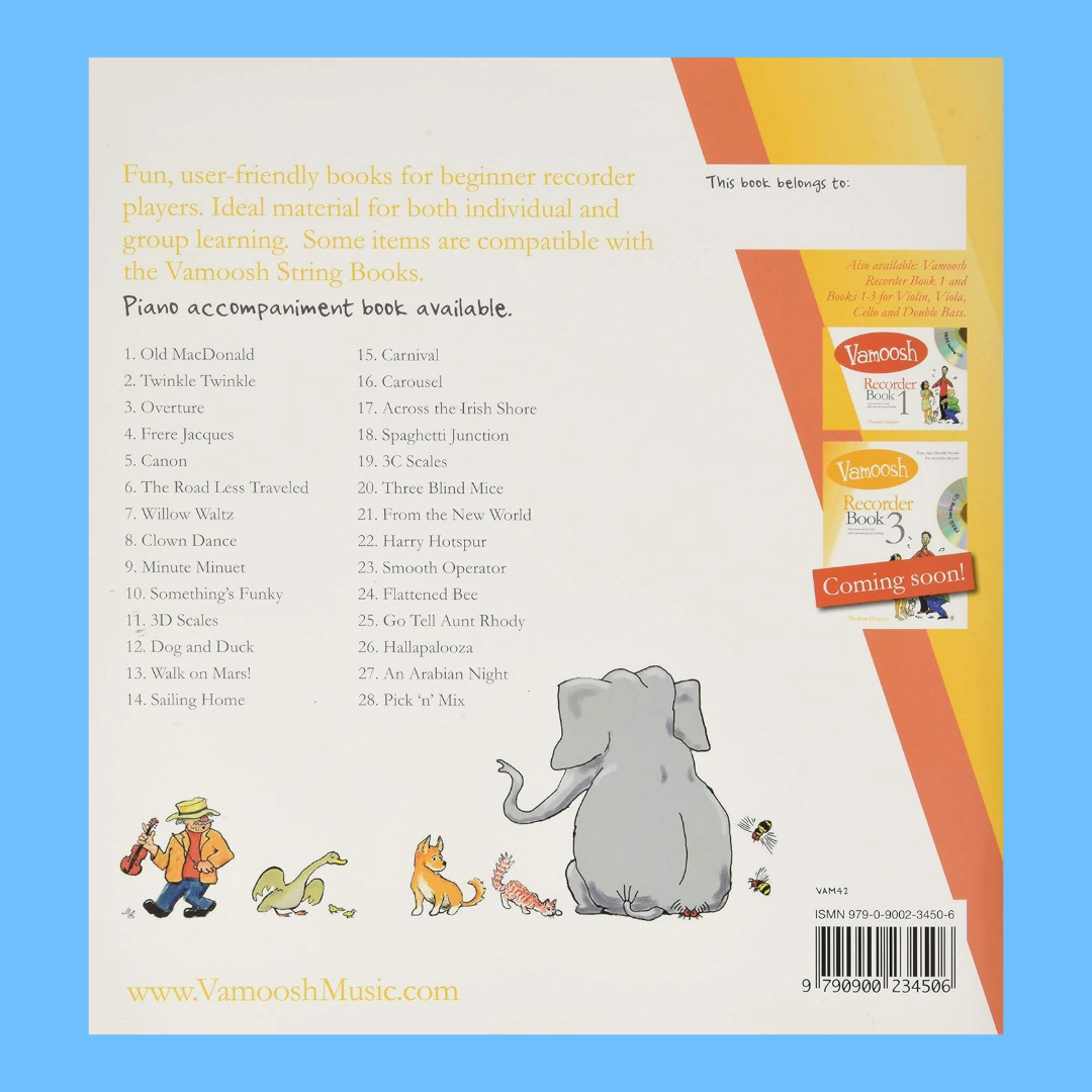 Thomas Gregory - Vamoosh Recorder Book 2 (Book/Cd)