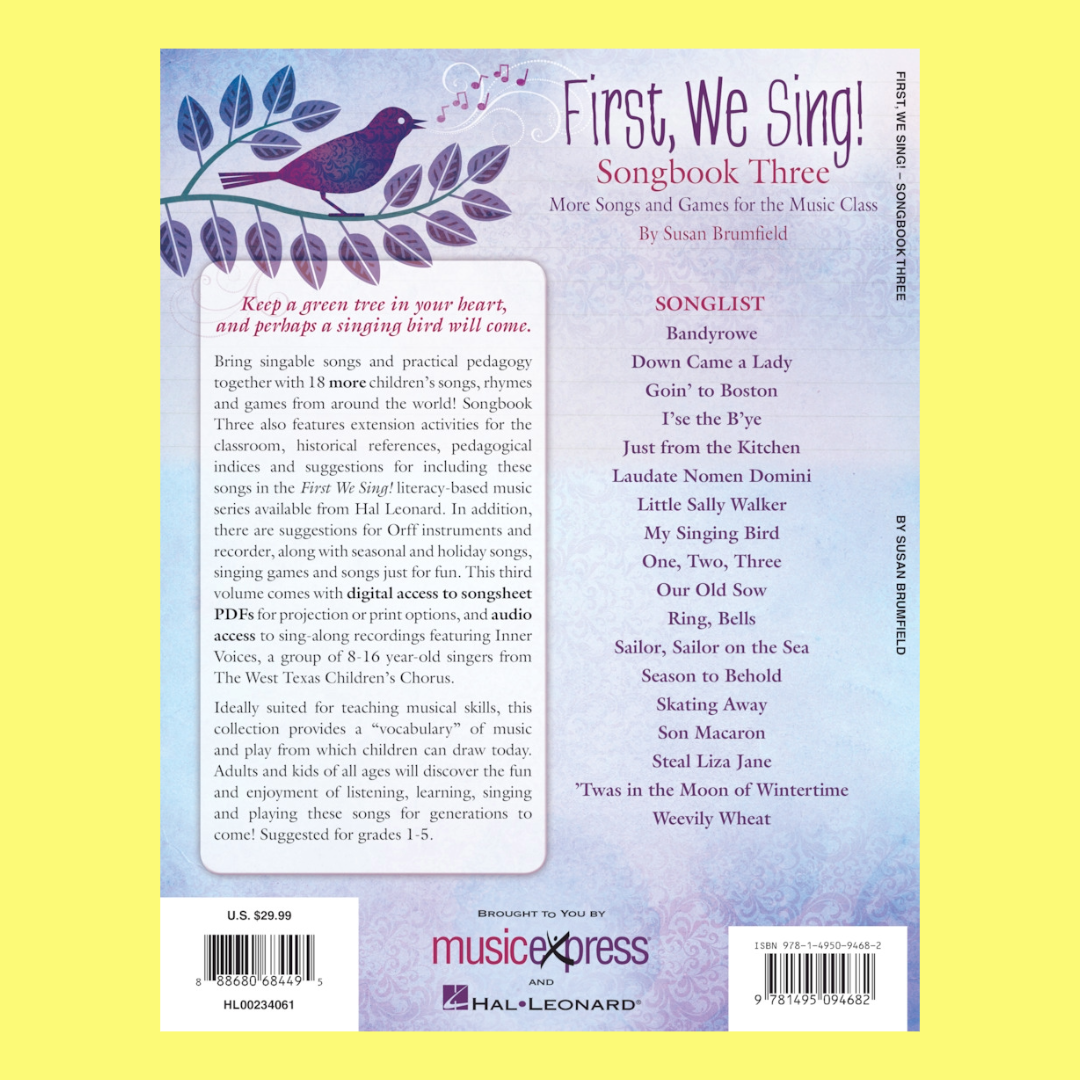 First We Sing - Songbook 3 (Music Classroom Set) (Book/Ola)