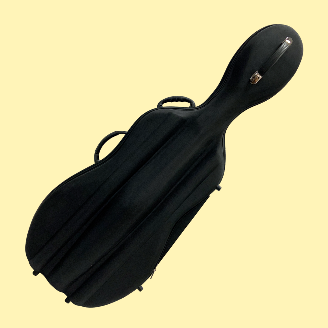 Vivo Baccello Black Semi-Hard Cello Case - Size 3/4