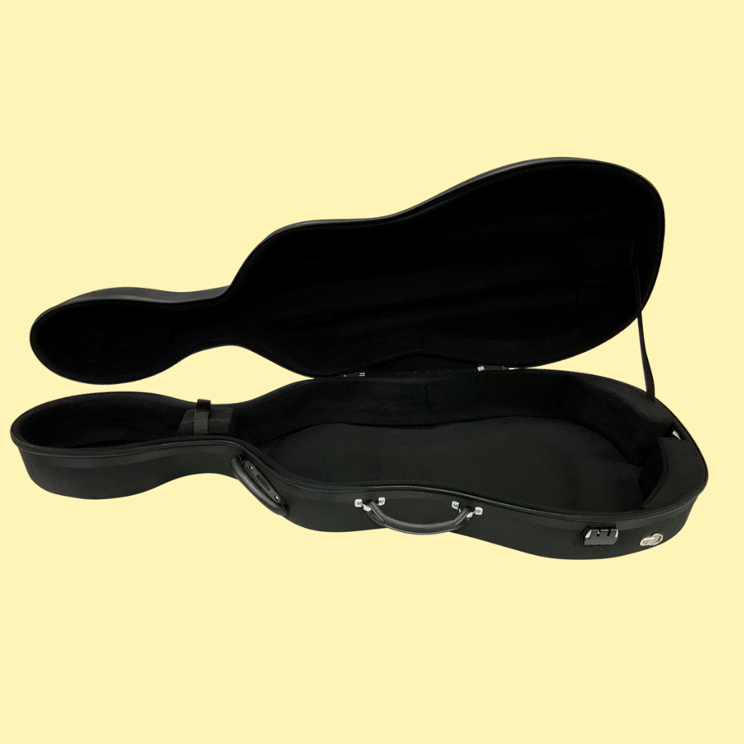 Vivo Baccello Black Semi-Hard Cello Case - Size 3/4