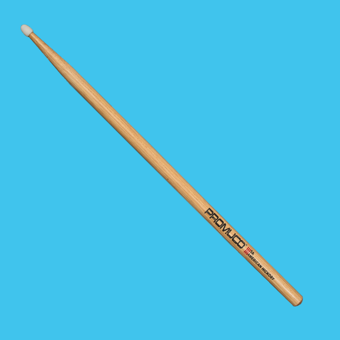 Promuco 1801N5A American Hickory 5A Nylon Tip Drumsticks