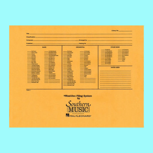 Music Filing Envelope - Concert Size (11cm x 14.5cm)