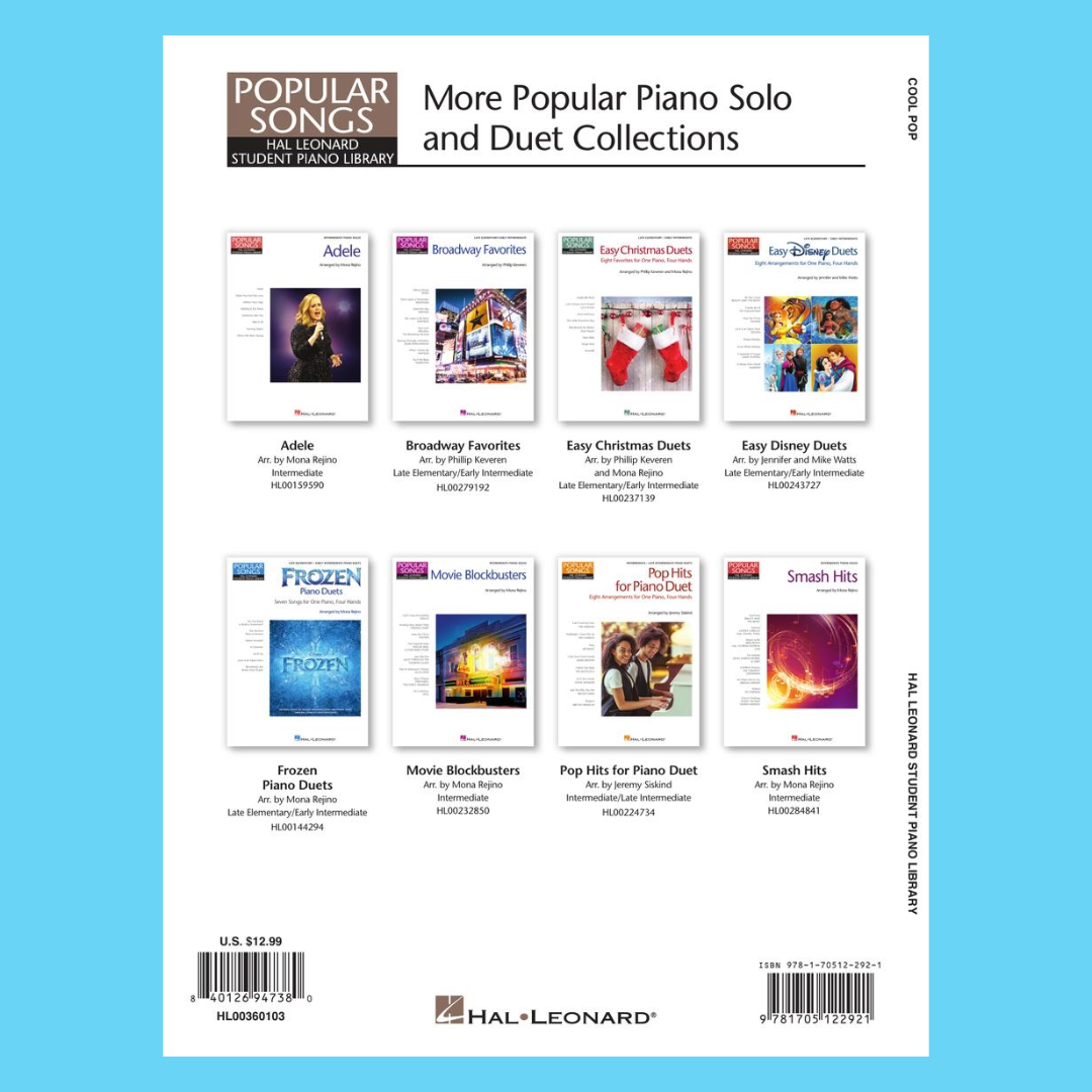 HLSPL - Cool Pop Piano Songbook - 8 Chart Hits for Solo Piano