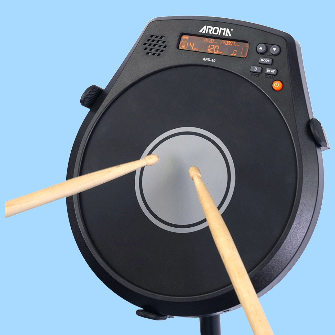 Aroma APD10-P Digital Drum Practice Pad with Stand