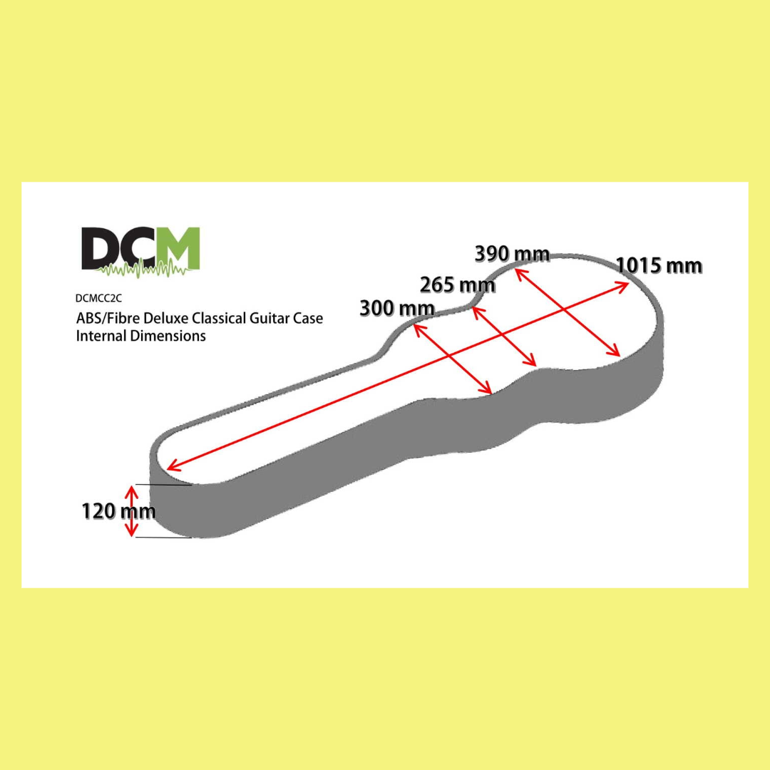 DCM CC2C ABS/Fibre Deluxe Classical Guitar Case