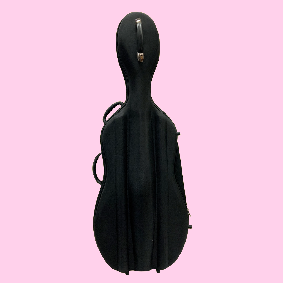 Vivo Baccello Black Semi-Hard Cello Case - Size 1/2