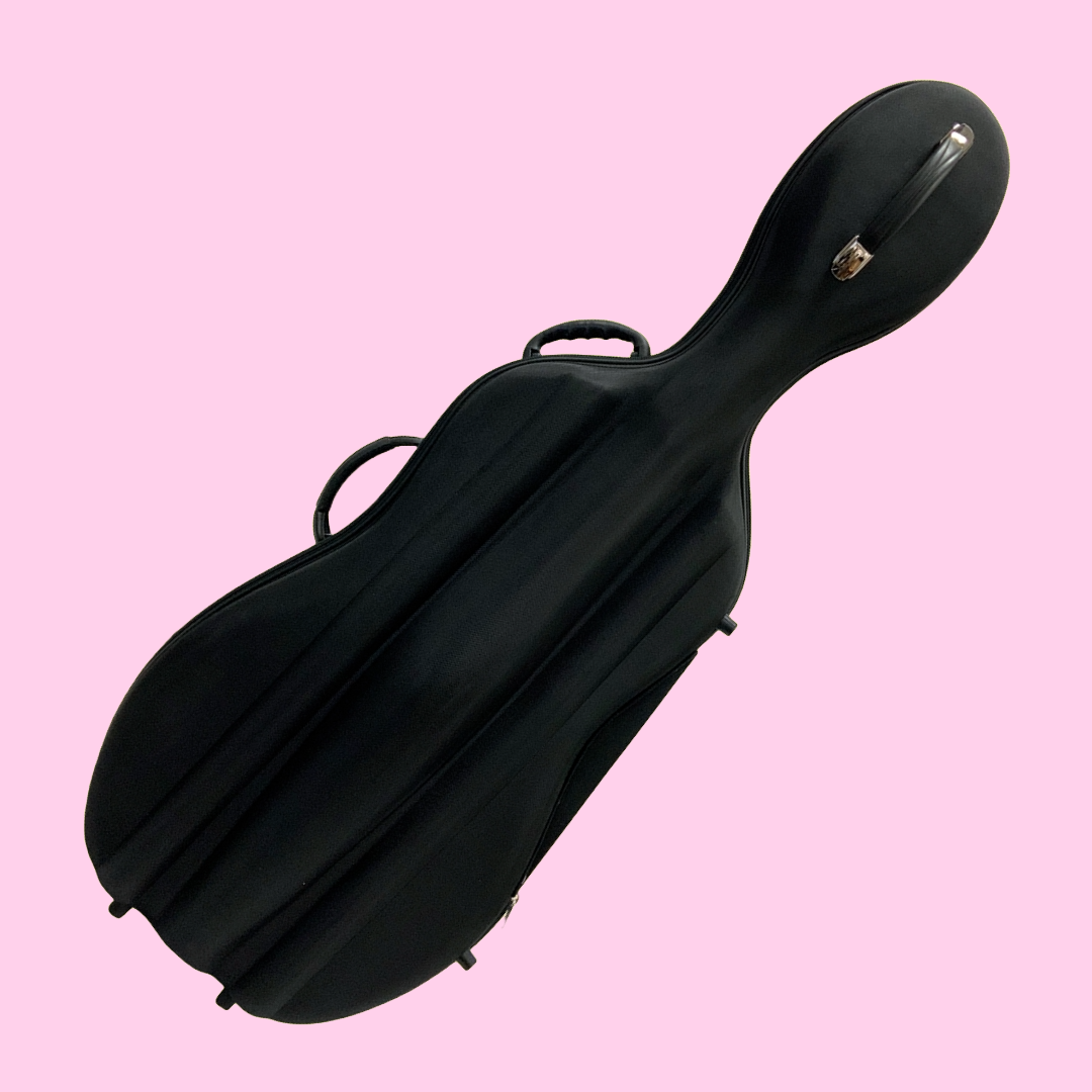 Vivo Baccello Black Semi-Hard Cello Case - Size 1/2