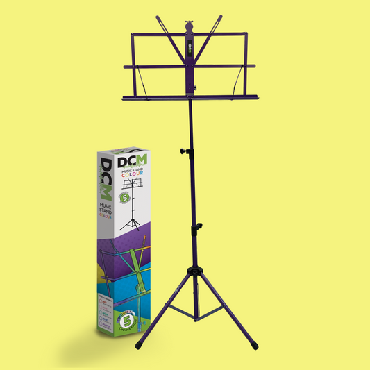 DCM Purple Music Stand with Carry Bag