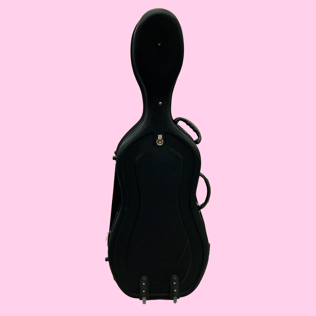 Vivo Baccello Black Semi-Hard Cello Case - Size 1/2