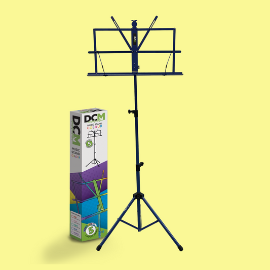 DCM Blue Music Stand with Carry Bag
