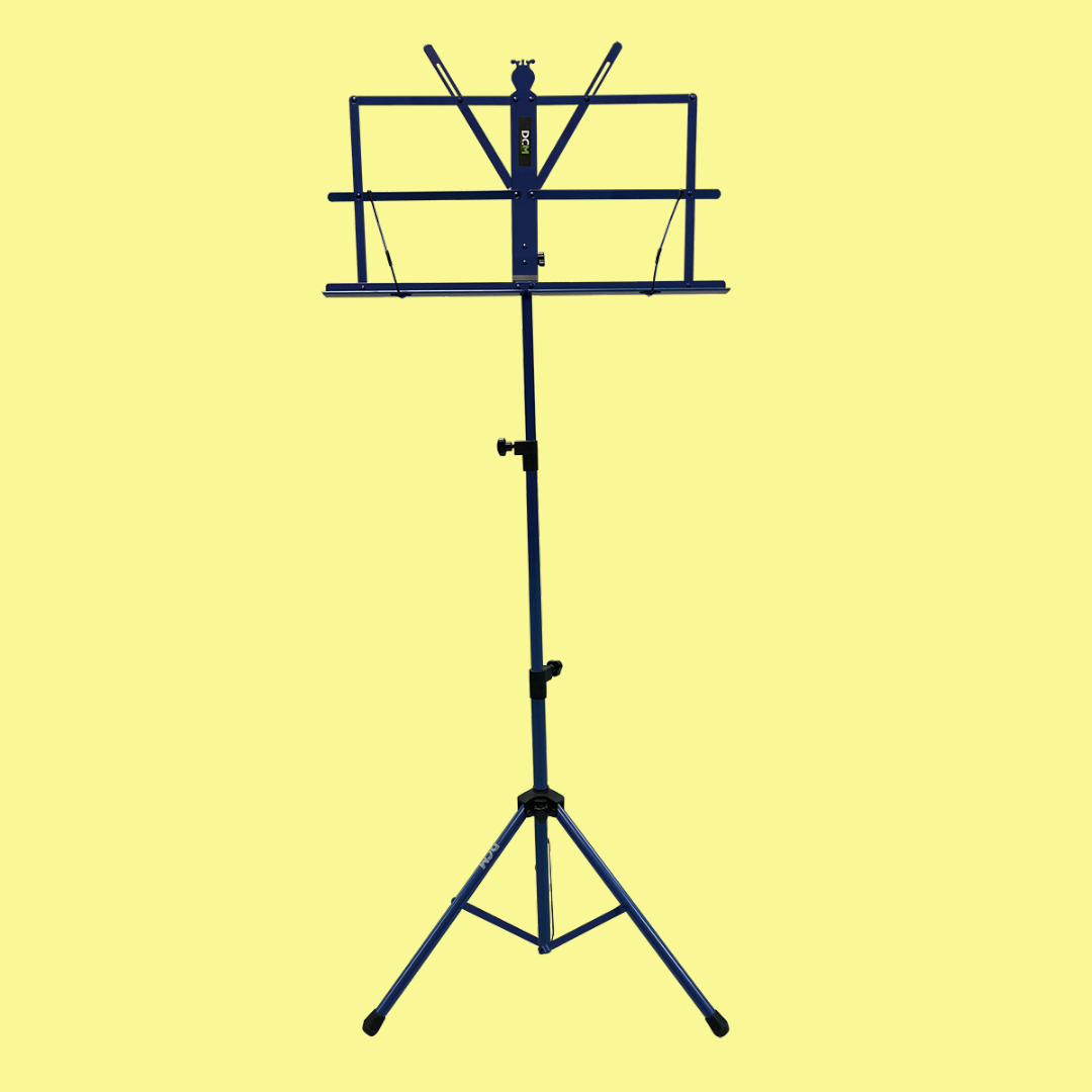 DCM Blue Music Stand with Carry Bag