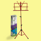 DCM BS01-RD Red Music Stand with Carry Bag