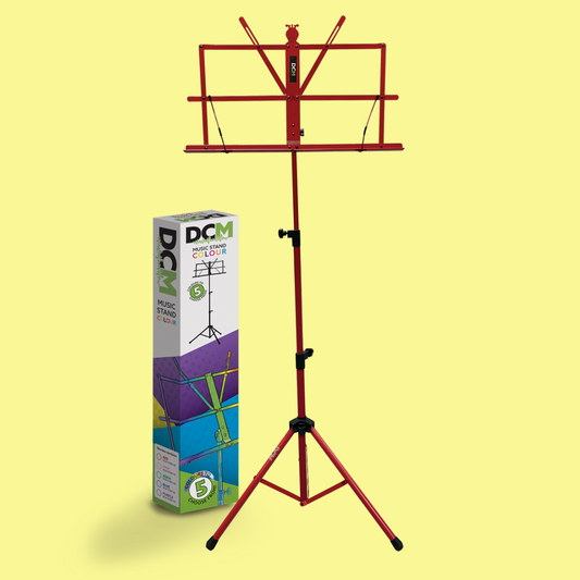 DCM BS01-RD Red Music Stand with Carry Bag