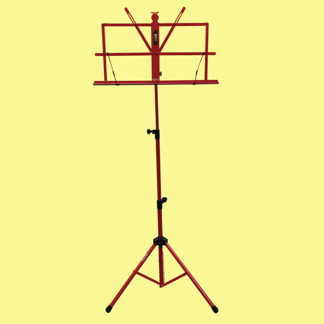 DCM BS01-RD Red Music Stand with Carry Bag