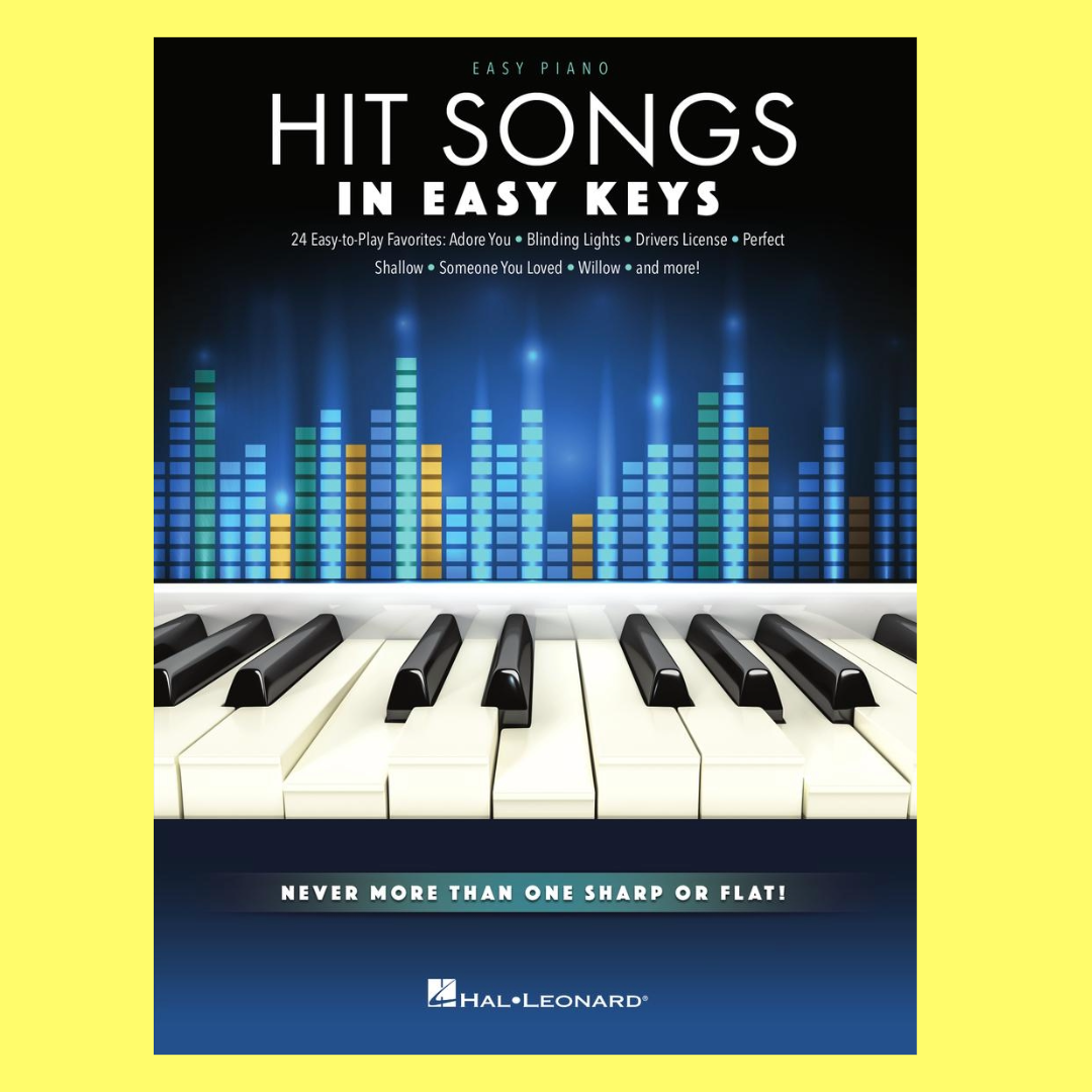 Hit Songs In Easy Keys, Easy Piano Book