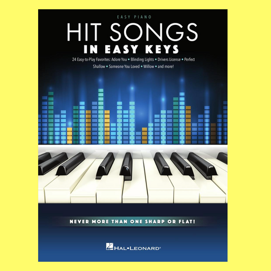 Hit Songs In Easy Keys, Easy Piano Book