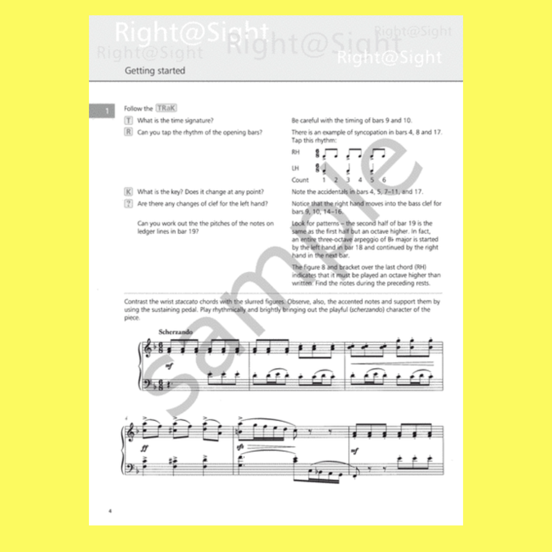 Right @ Sight Piano - Grade 7 Book