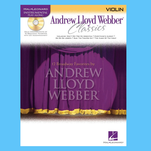 Andrew Lloyd Webber Classics - Violin Play Along Book/Cd