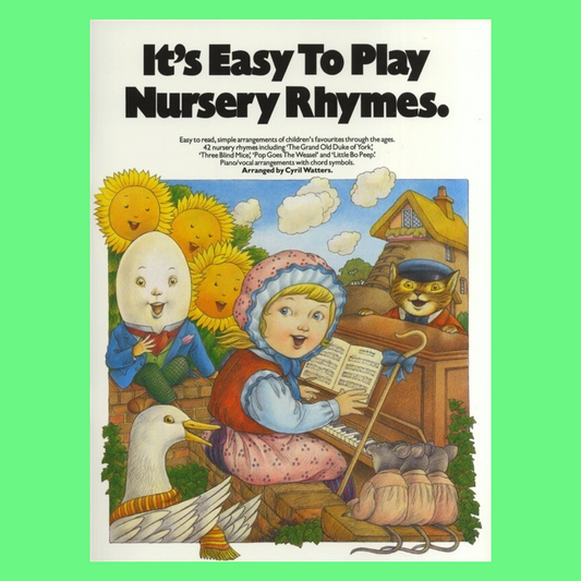 It's Easy To Play Nursery Rhymes Piano Vocal Guitar Songbook