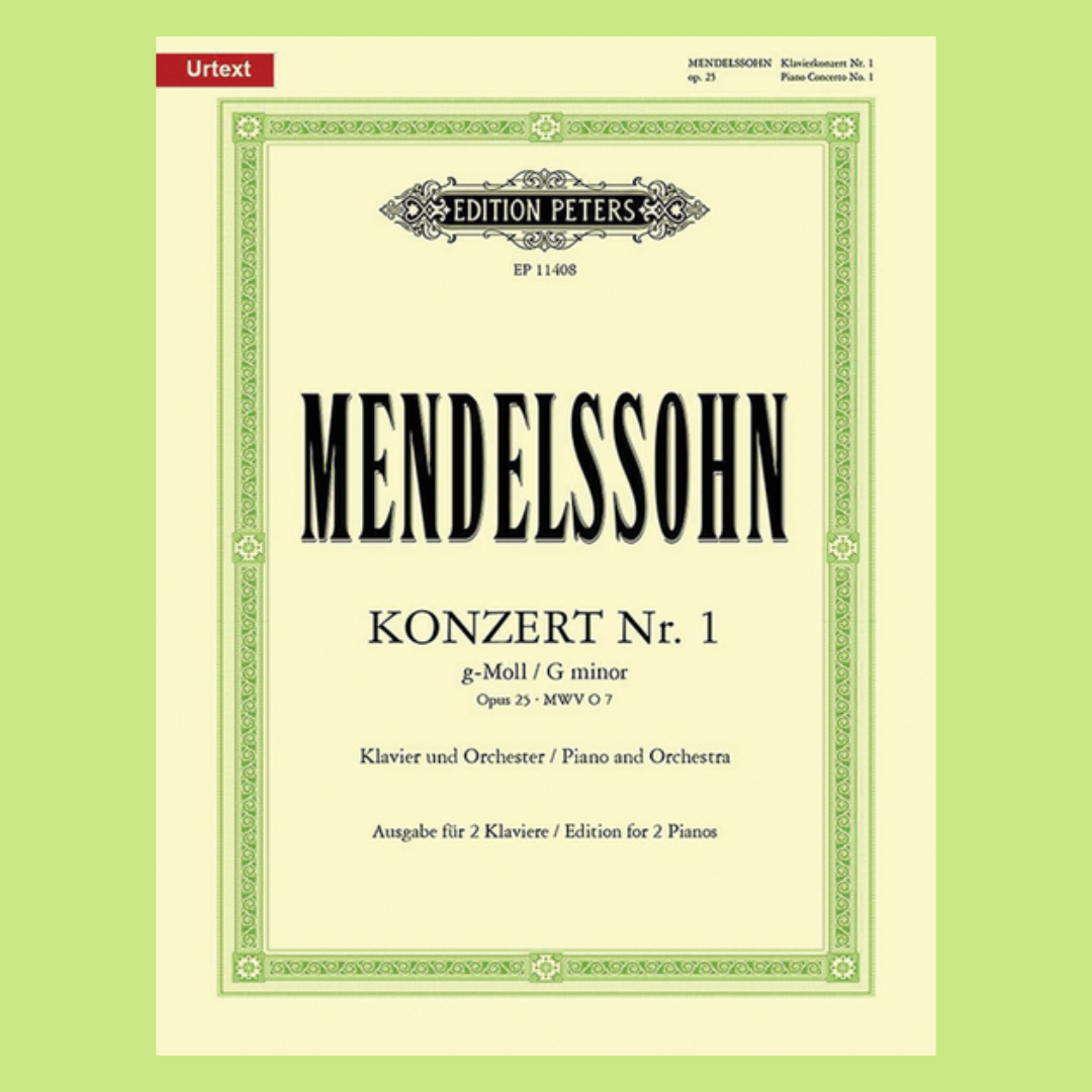 Mendelssohn - Piano Concerto No. 1 in G minor Op. 25 (Edition for 2 Pianos) Book