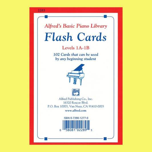 Alfred's Basic Piano Library - Flash Cards Level 1A & 1B (102 Cards)