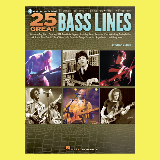 25 Great Bass Lines Book/Ola