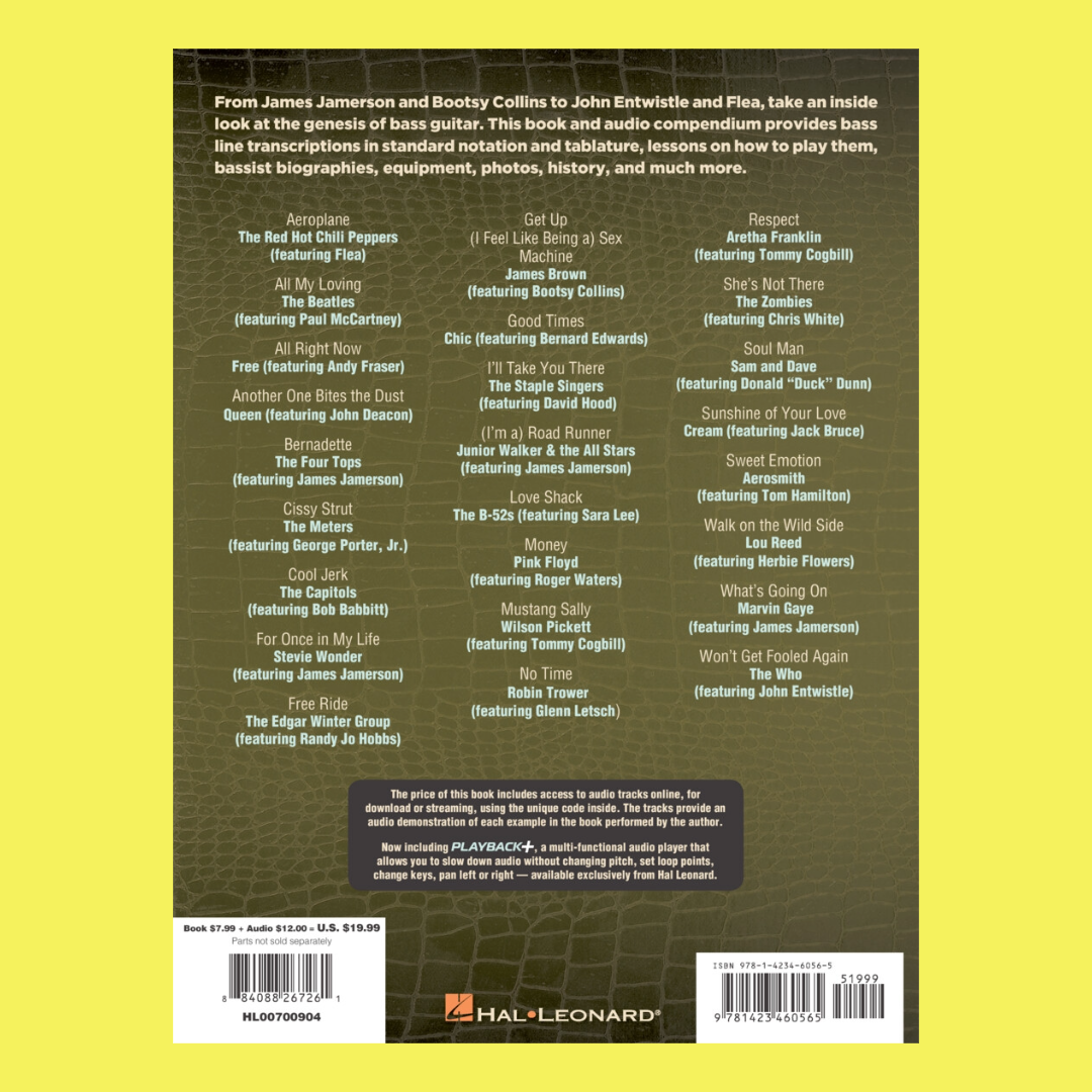 25 Great Bass Lines Book/Ola