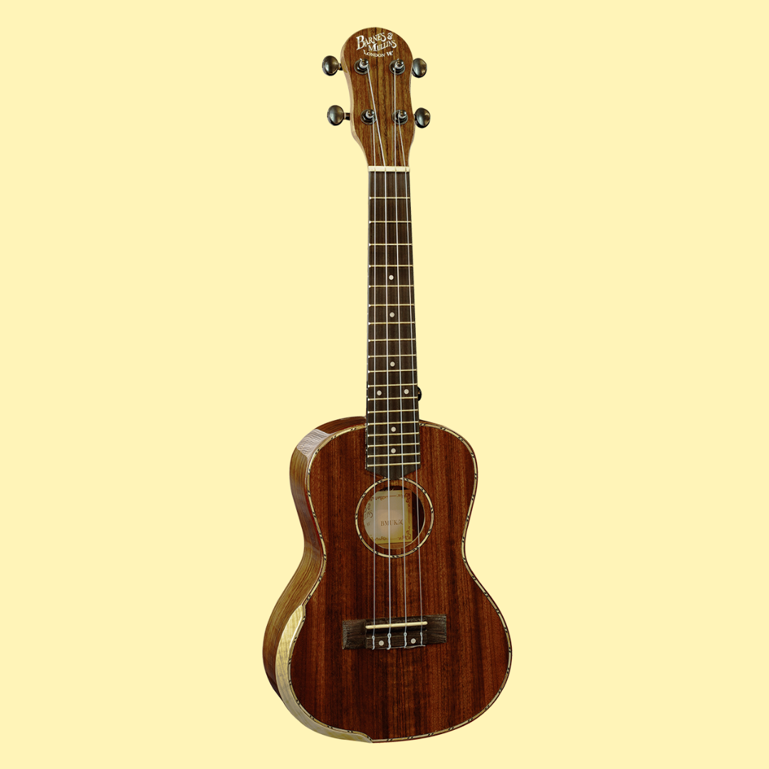 Barnes & Mullins BMUK5C Concert Walnut Ukulele with Premium Backpack Case