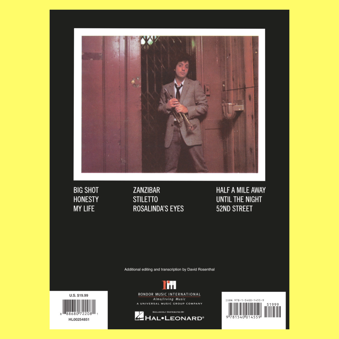 Billy Joel - 52nd Street PVG Songbook