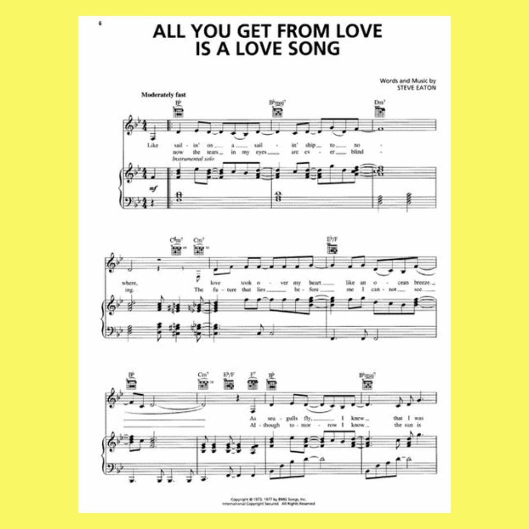Carpenters Anthology PVG Songbook