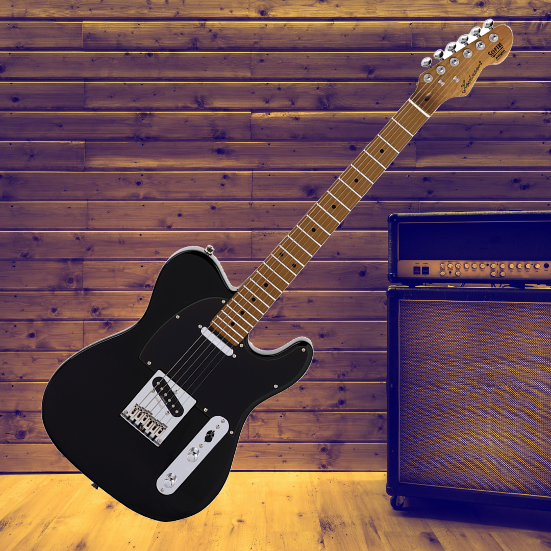 Sceptre Arlington - Standard Single Cutaway Black Electric Guitar