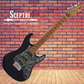 Sceptre Ventana Standard - Double Cutaway Black Electric Guitar