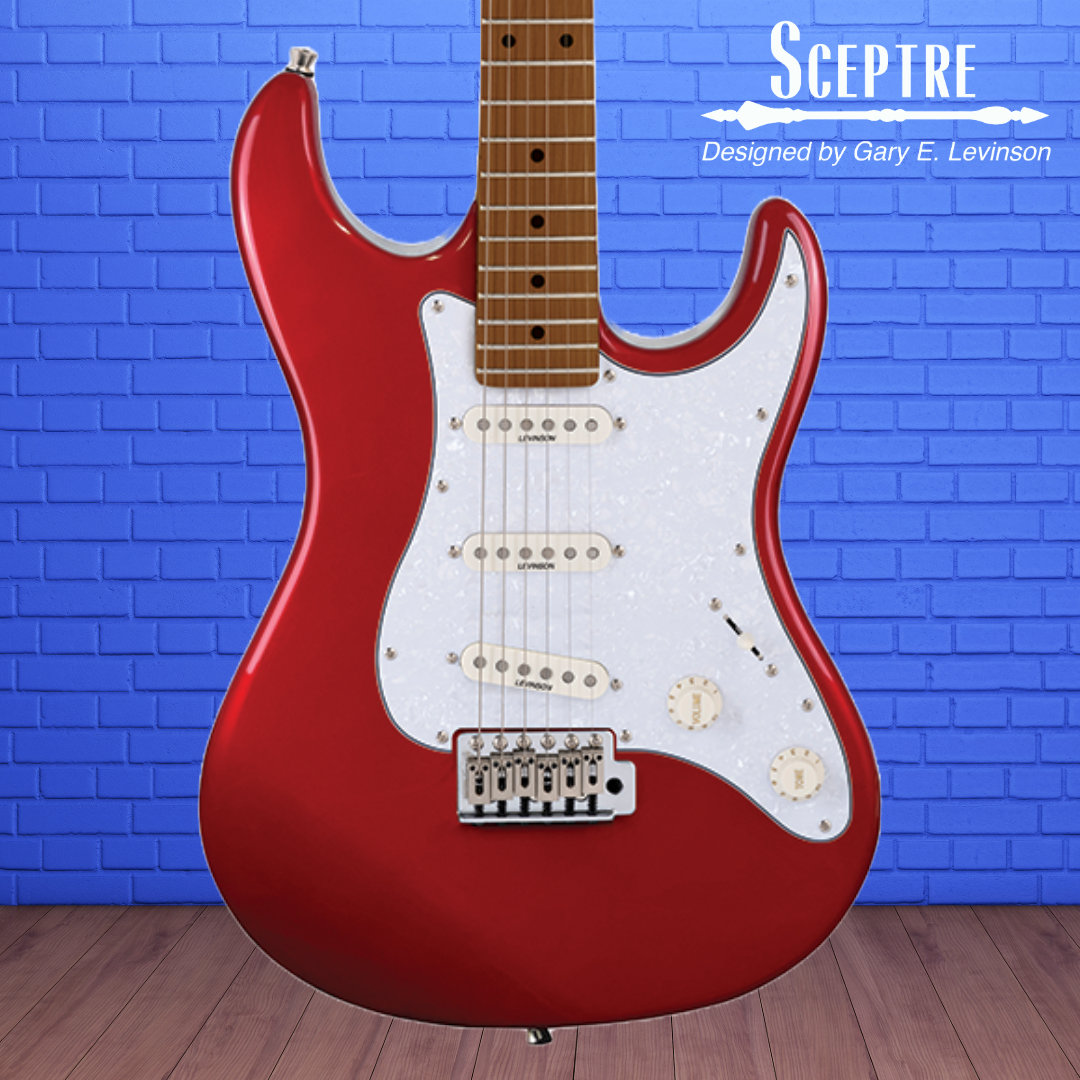 Sceptre Ventana Standard - Double Cutaway Candy Apple Red Electric Guitar