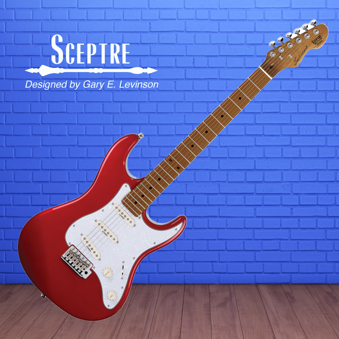 Sceptre Ventana Standard - Double Cutaway Candy Apple Red Electric Guitar