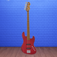 Sceptre DeSoto Deluxe Bass Guitar - Double Cutaway See Thru Red