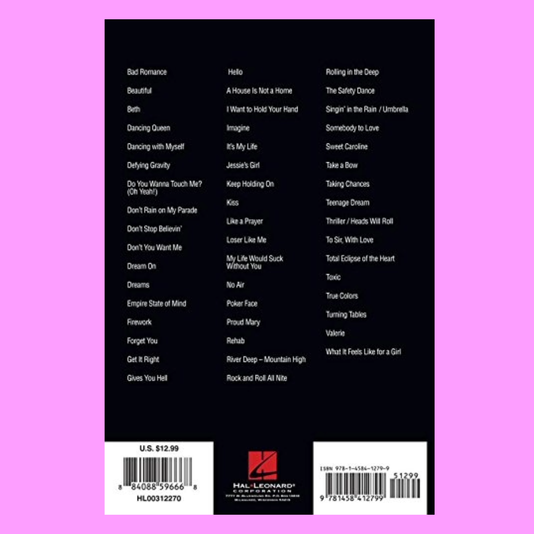 Glee Piano Chord Songbook (50 Songs)