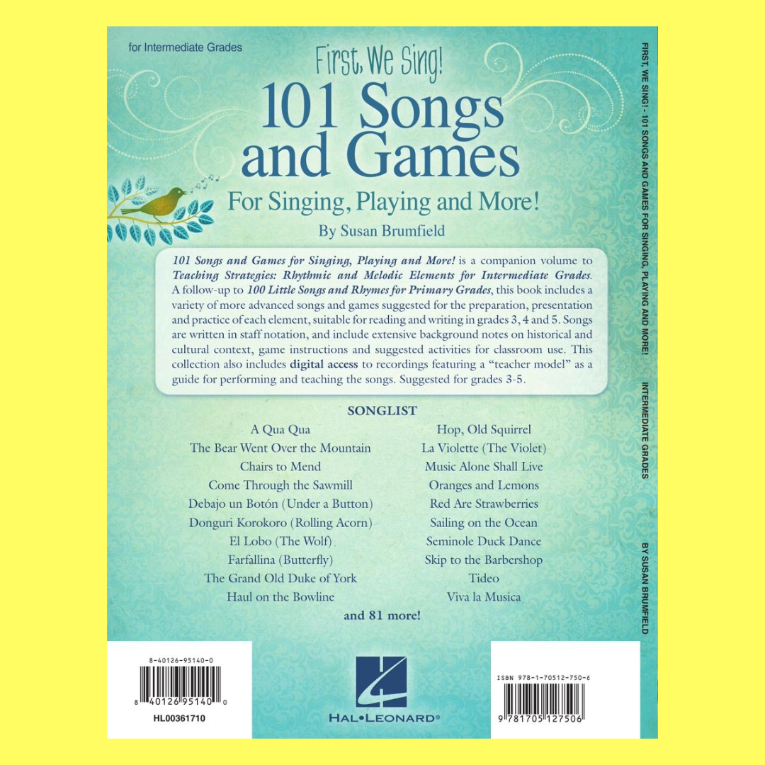 First We Sing! 101 Songs & Games Grades 3-5 (Classroom Activities)