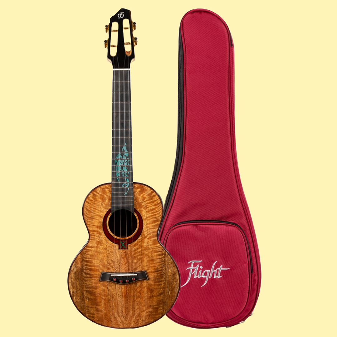 Flight A10MM Mango Dragon 10th Anniversary Tenor Ukulele with Deluxe Padded Gig Bag