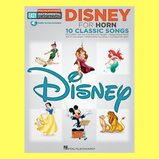 Disney For Horn Easy Instrumental Playalong Bk/Ola