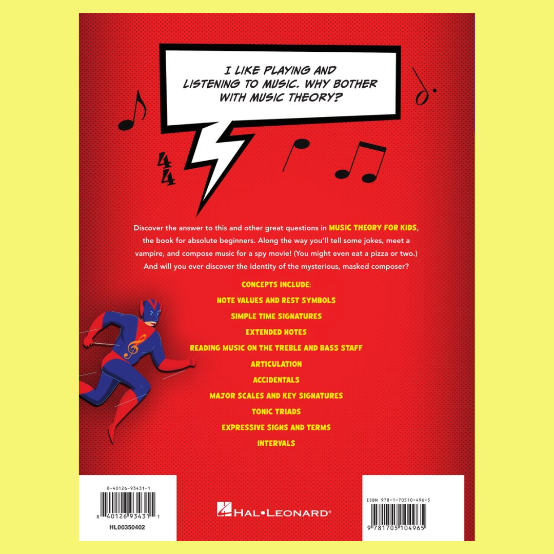 Music Theory for Kids Book - An Illustrated Guide for Heroic Beginners (Book/Olm)